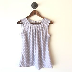 Polkadotted Sleeveless Merona top size small